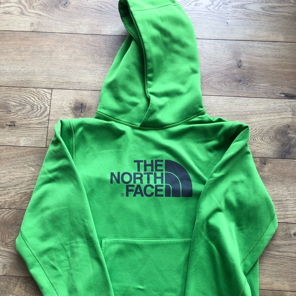 Green North Face Hoodie - Picture 1 of 3